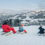 Family tobogganing on the Gaisberg