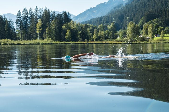 Woman swimming