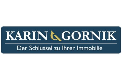 Gornik Immobilien Ein Logo von Karin Gornik mit dem Slogan „Der Schlüssel zu Ihrer Immobilie“. Es vermittelt Professionalität im Immobilienbereich.