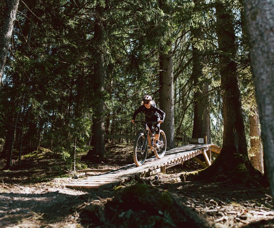 Mountainbiker am Berg