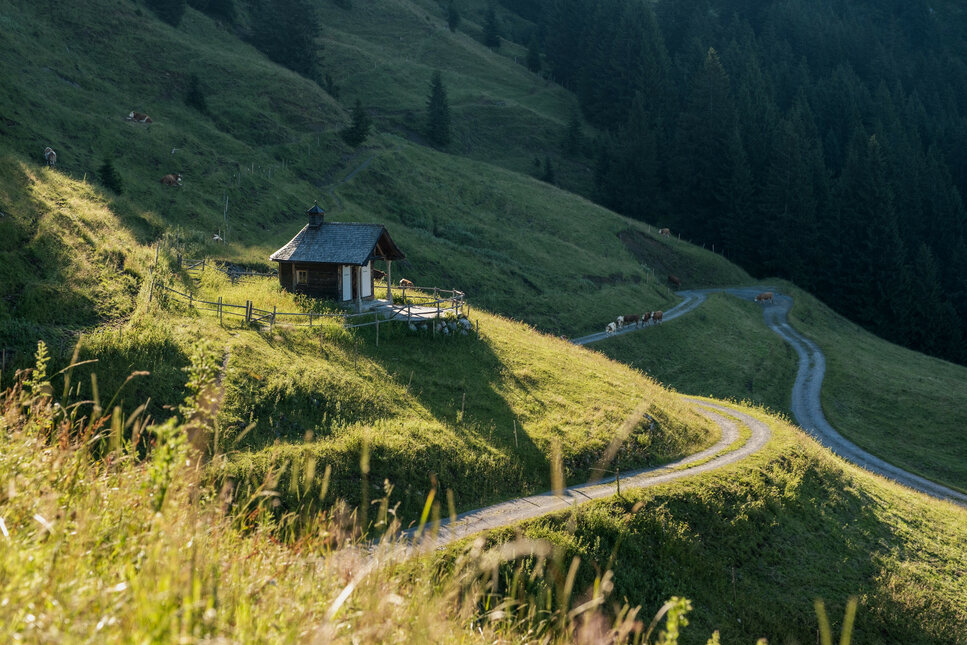 A chapel next to a footpath