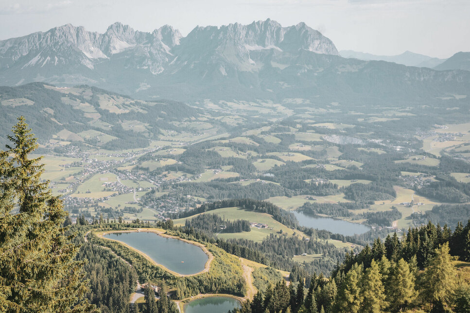 Wandern auf der Streif in Kitzbühel