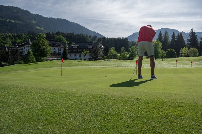 Golfspieler in der Sonne