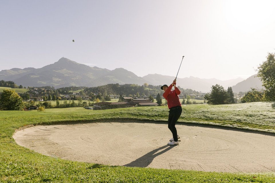 Golfer am Golfplatz Kitzbühel-Schwarzsee-Reith