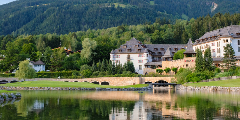 Kitzbühel Castle Hotel, set amidst lakes and woodlands