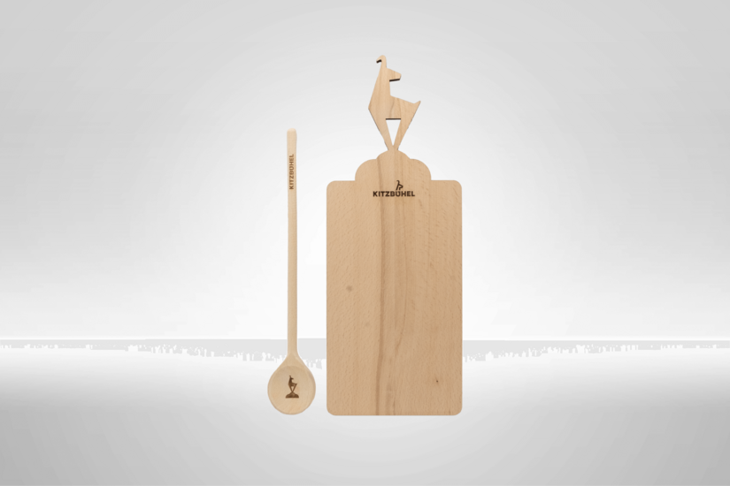 Kitzshop Schneidbrett und Kochlöffel 