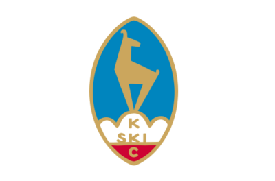 Logo KSC Ein stilisiertes Wappen mit einem goldenen Tier auf einem blauen Hintergrund. Darunter steht "SKI C" in roter Schrift.