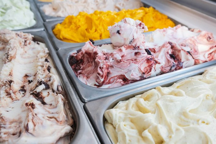 verschiedene Eissorten