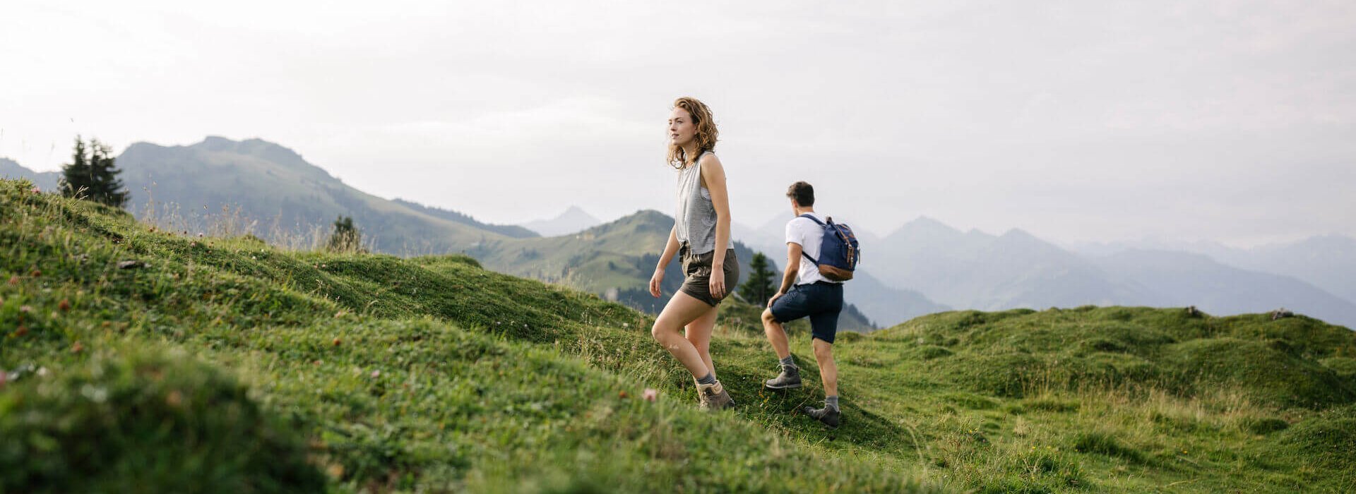 Couple hiking