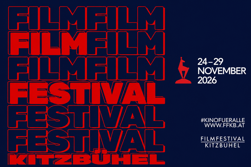Ein Plakat für das Filmfestival Kitzbühel. Termine: 24. bis 29. November 2026.