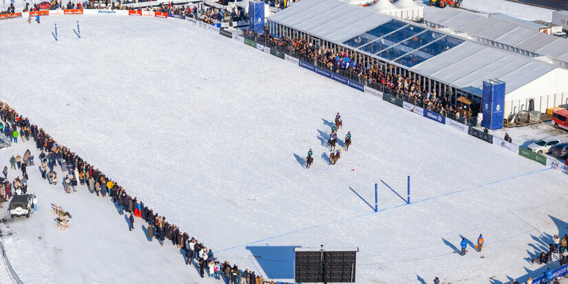 Snow polo match in Kitzbühel