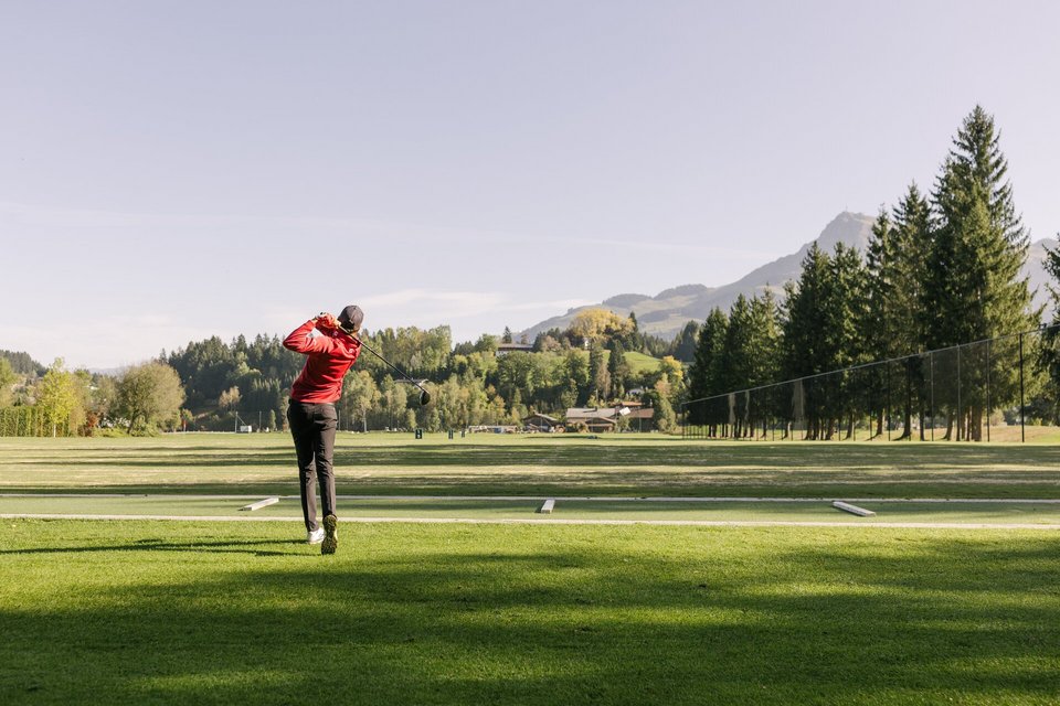 Golfer am Golfplatz Kitzbühel-Schwarzsee-Reith