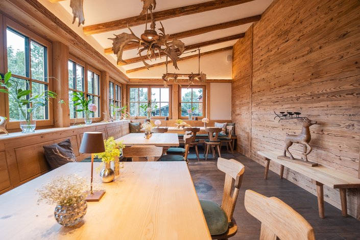 Branderhofstube in Aurach in summer