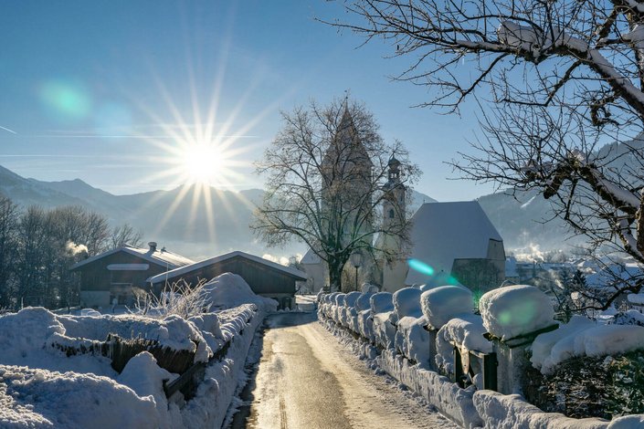 Kitzbühel bei Sonnenaufgang