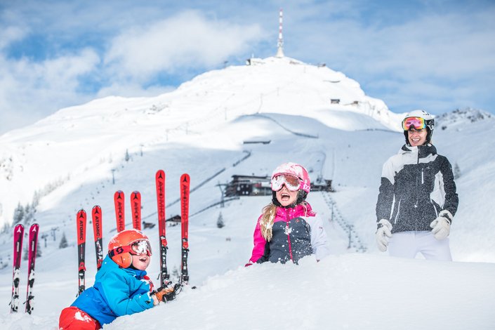 Kids playing in the snow