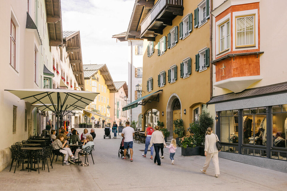 Downtown Kitzbühel in the fall