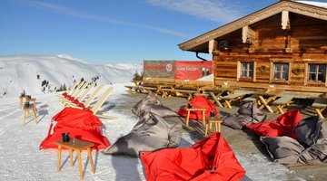 Terrasse im Schnee