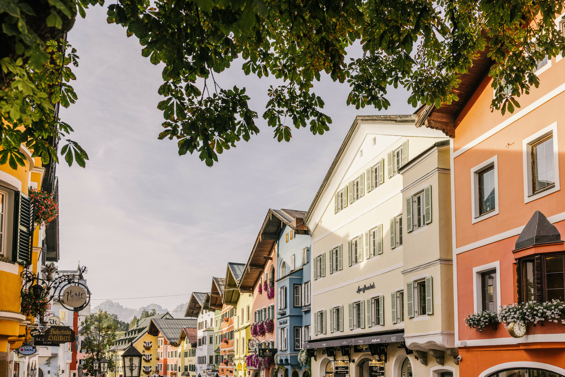 The centre of Kitzbühel in autumn