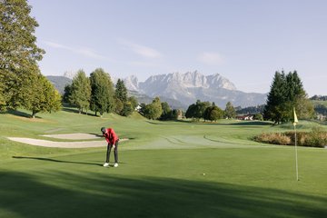 Golfer am Golfplatz Kitzbühel-Schwarzsee-Reith