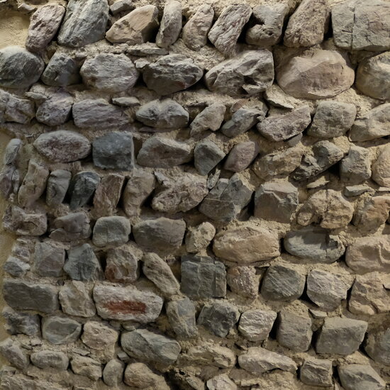 Historic stone wall at the Kitzbühel Museum