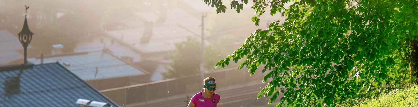 The running route of Lisa Hauser