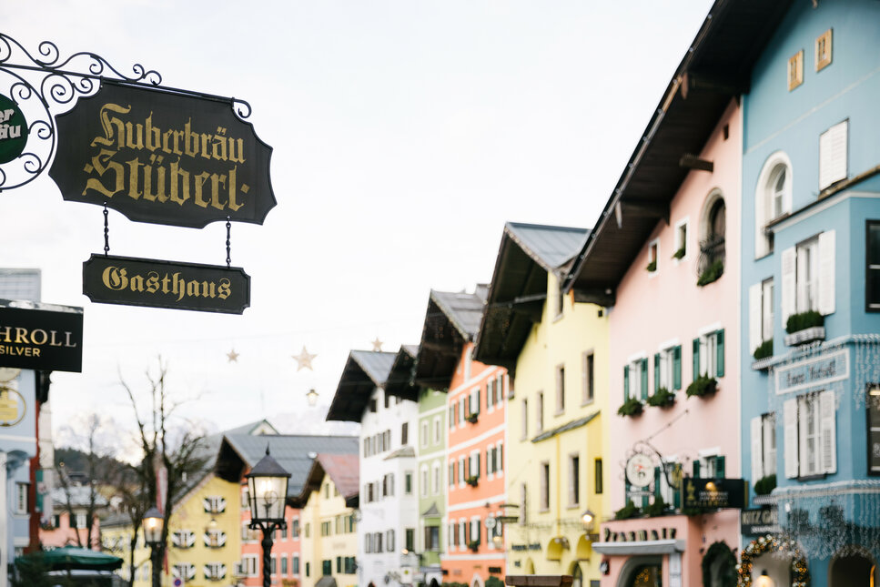Kitzbüheler Innenstadt im Winter