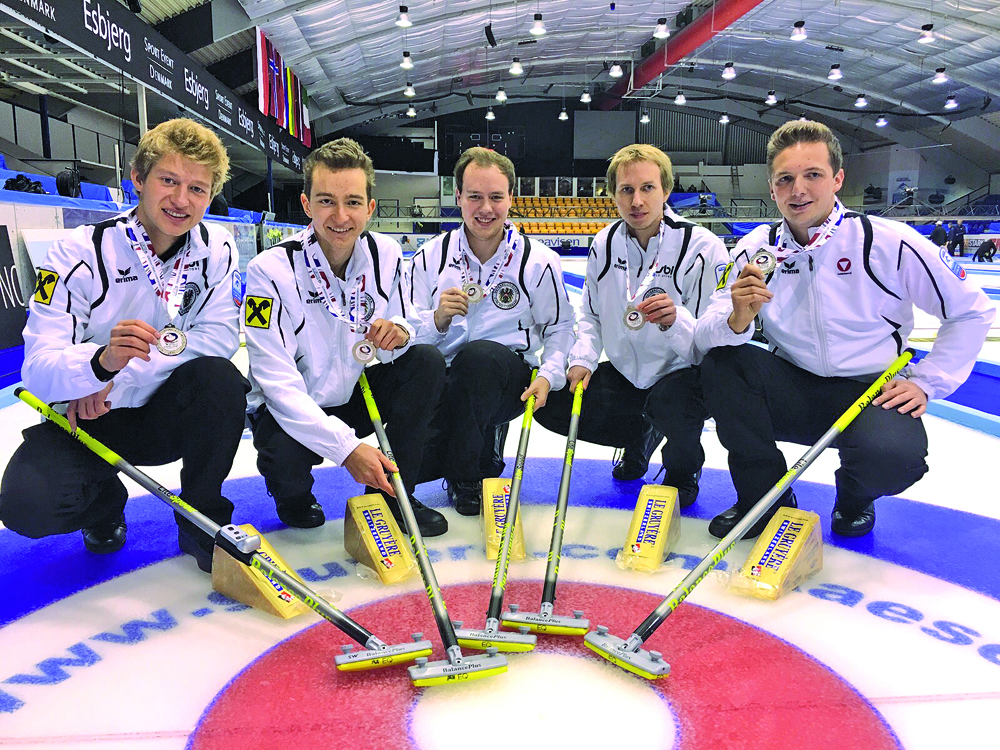 Erfolgreiche Curling Herren aus Kitzbühel 