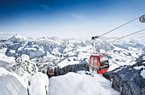 Hahnenkammbahn im Winter 